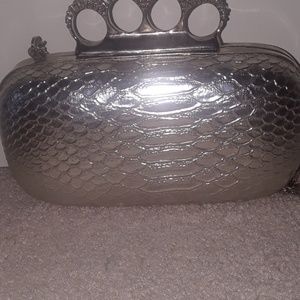 Silver Fish Styled Hardshell Purse